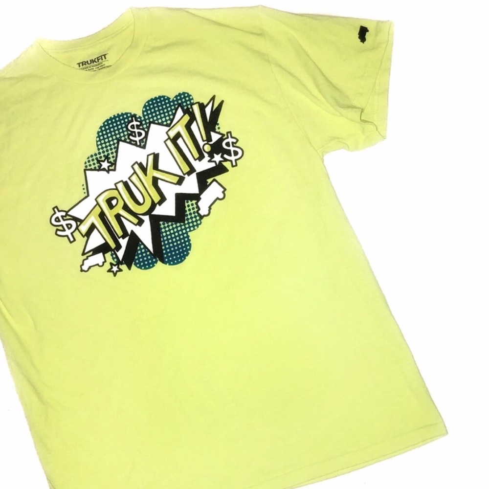 Trukfit Neon “Truk it” Graphic Logo T Shirt